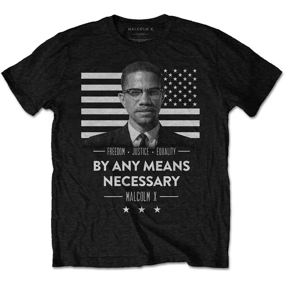 Malcolm X - By Any Means Necessary Tshirt Homme - Noir